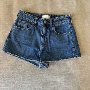 PacSun Mom Shorts Size 24 High Rise Denim Shorts Blue